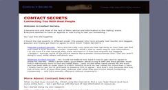 Desktop Screenshot of contact-secrets.com