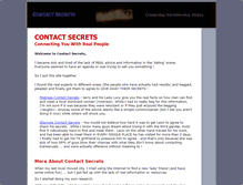 Tablet Screenshot of contact-secrets.com
